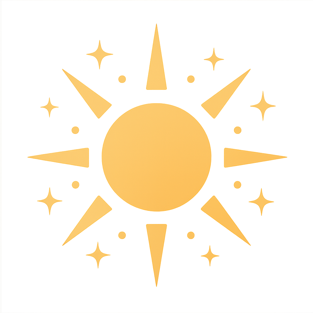 Joyful radiance symbol